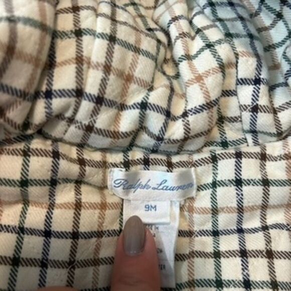 Ralph Lauren Little Kids One-piece Size 9M Long Sleeve 100% Cotton Corduroy - Picture 11 of 16